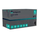 Polyco Nitrilinės vienkartinės pirštinės, juodos S/M/L/XL (100vnt) - Image 2