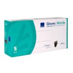 Abena Sensitive nitrilinės vienkartinės pirštinės, juodos S/M/L/XL (100vnt) - Image 2