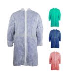 Vienkartinis apsiaustas/chalatas PP, su lipdukais, M-XXXXL (1vnt)