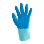 Polyco Taskmaster 850 lateksinės pirštinės, mėlynos, 30cm ilgio