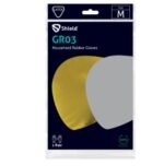 POLYCO lateksist majapidamiskindad, Shield GR03 (0,33 mm paksused), (kollane, sinine, roosa), (1 paar) - Image 2