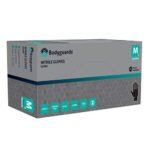 Polyco Bodyguards nitrilinės vienkartinės pirštinės, stiprios, 5.5g, juodos S/M/L/XL (100vnt) - Image 2