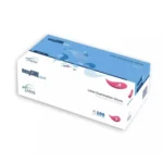 Zarys lateksinės vienkartinės pirštinės, baltos (100vnt) - Image 2