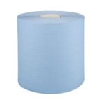 Abena popierinių rankšluosčių ritinys, neutralus, 2 sluoksnių, 150m x 20cm, mėlynas, iš perdirbto popieriaus (6vnt)