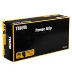 Abena THOR Power Grip nitrilinės vienkartinės pirštinės, labai stiprios, 6.5g, juodos S/M/L/XL (50vnt) - Image 3