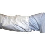 Antistatiniai disposa antrankoviai su megztu rankogaliu, 55 GSM PP, laminuoti, laidūs orui 5B/6B, 44cm (1 pora) - Image 2