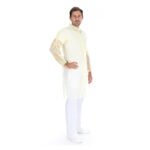 Vienkartinis apsiaustas/chalatas PP, su spaudėm, geltona, XXL (1vnt)