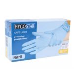 Nitrilinės vienkartinės pirštinės HYGOSTAR, mėlyna, didintos, XXL (90vnt) - Image 2