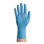 ZARYS High-Risk lateksinės vienkartinės pirštinės, Extra Strong, prailgintos 30cm., mėlyna (50vnt) - Image 2